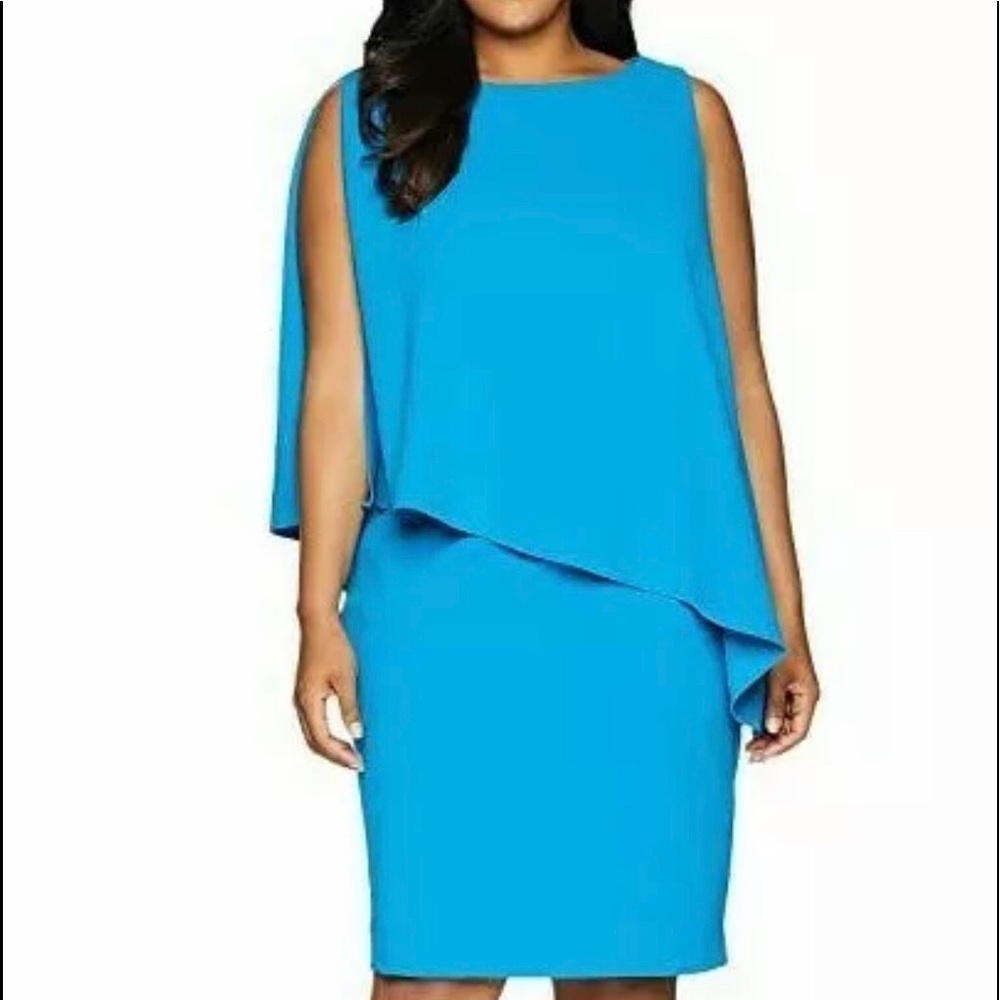 Ralph Lauren Womens Blue Sleeveless Dress Sz 6 New
